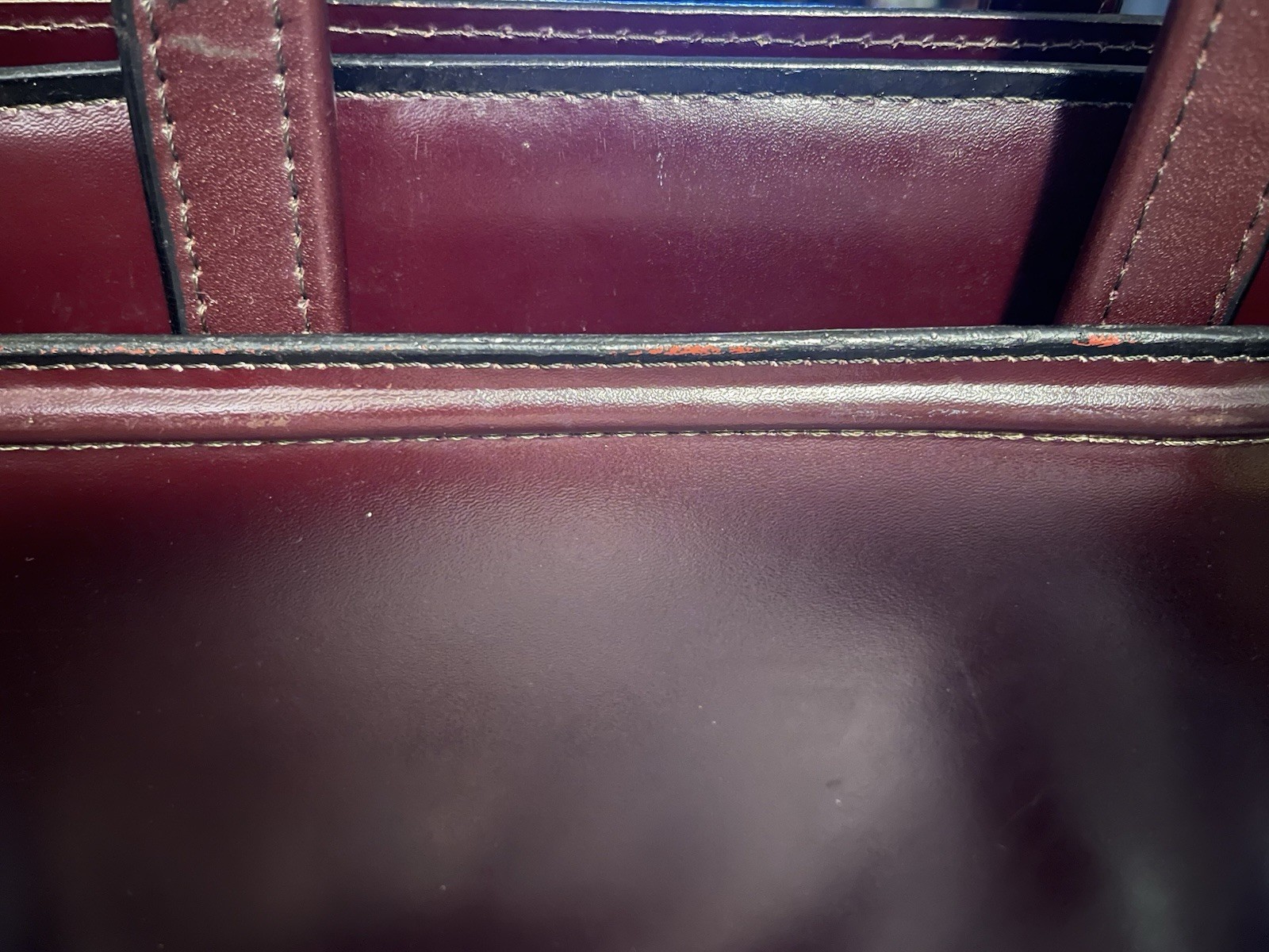 Men’s Mahogany Heritage Brief/Document Case Top Handle with BKK zipper closure