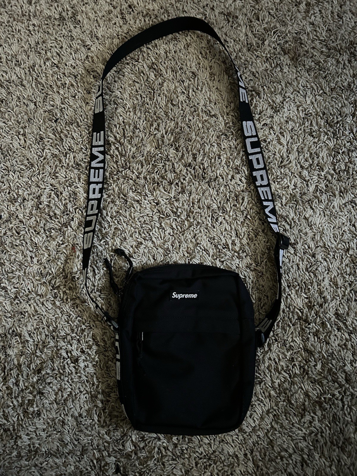 Supreme Shoulder Bag Black SS18 Cordura