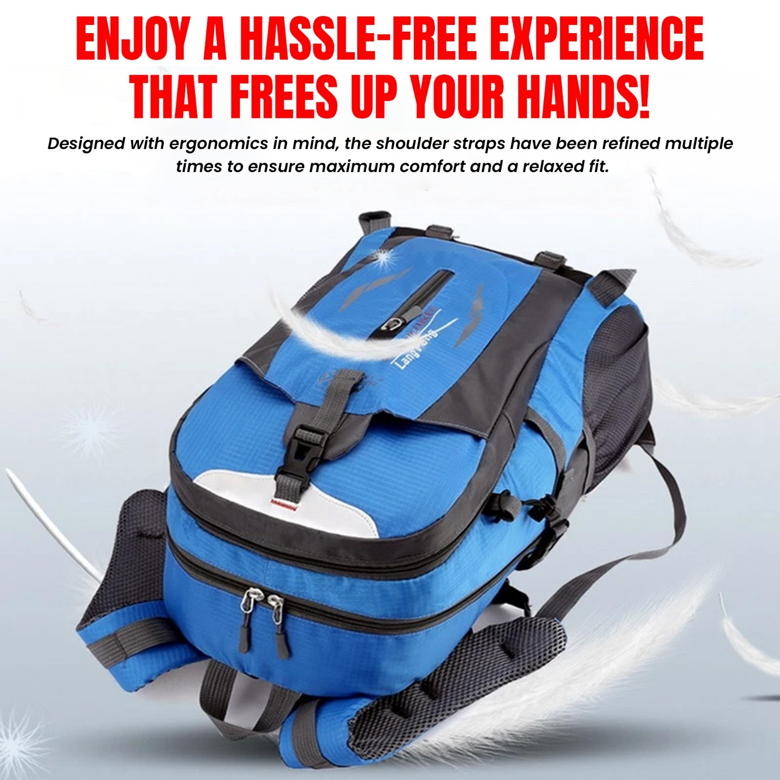 40L Travel Backpack Hiking Camping Rucksack Laptop School Bag Waterproof Unisex
