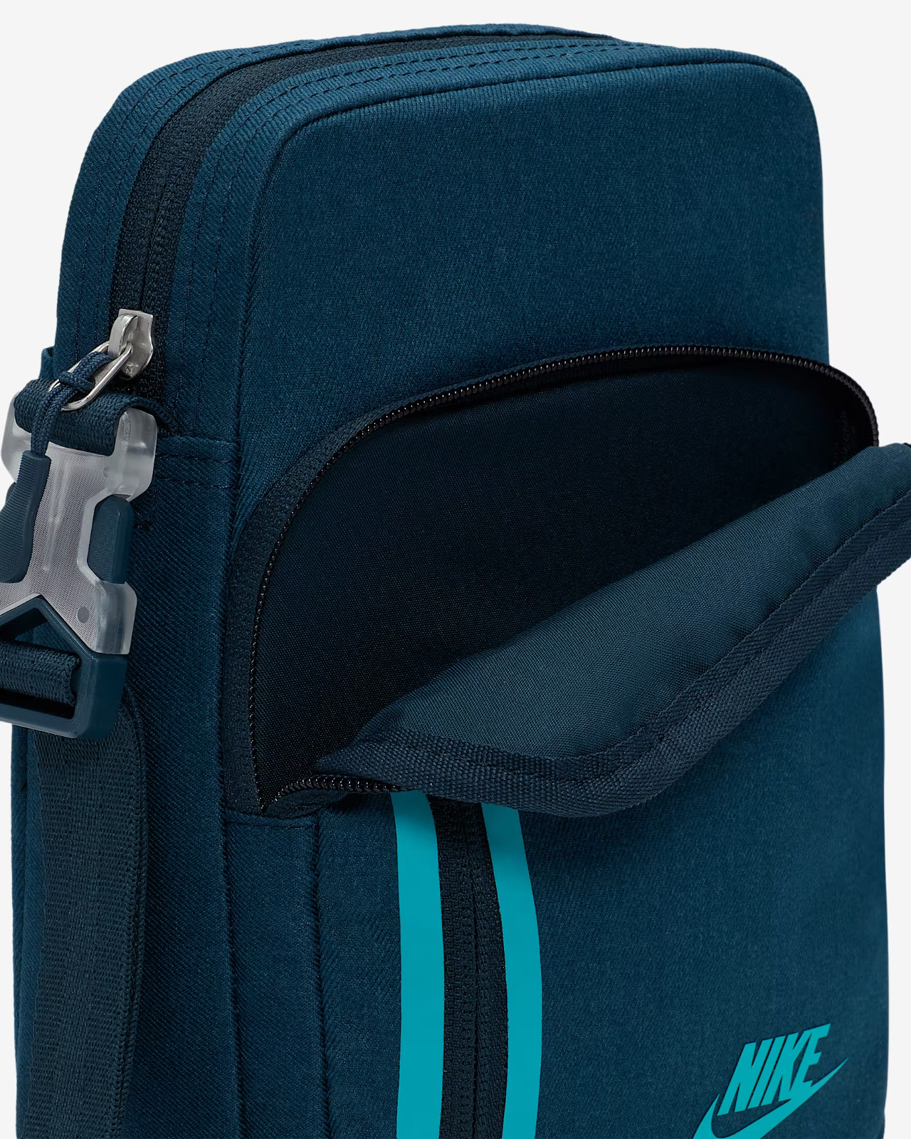 Nike Elemental Premium Crossbody Bag Sports Navy Blue Green 4L DN2557-478
