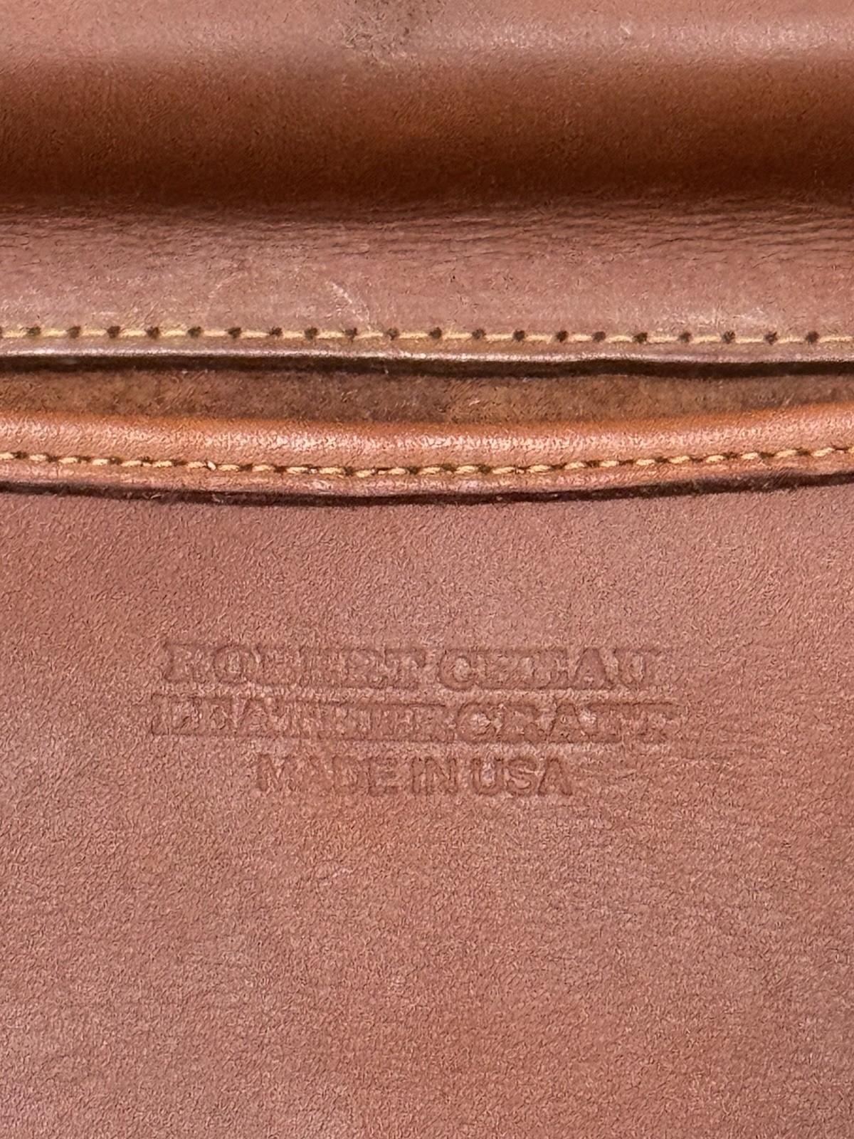 ROBERT CHEAU Heavy Saddle Leather Briefcase / Messenger Bag – American Made