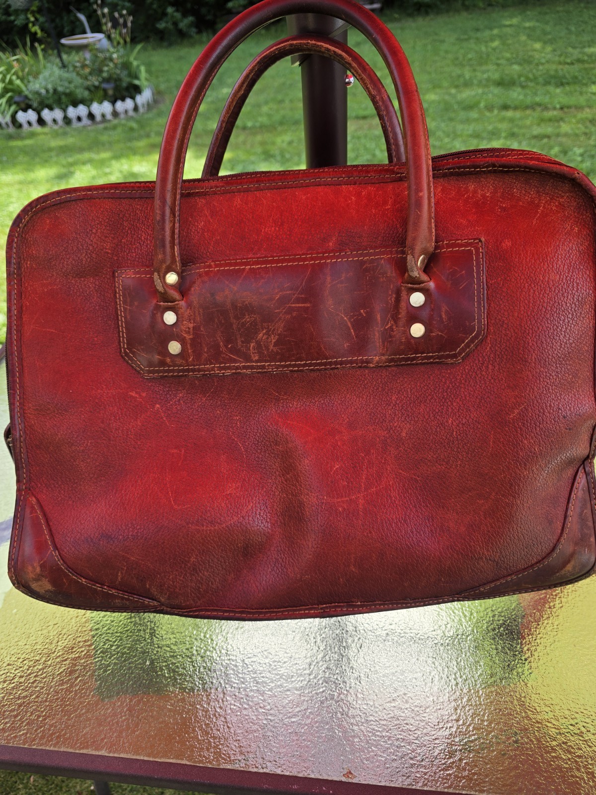 Vintage Orvis All Leather Briefcase Messenger Bag Satchel Laptop