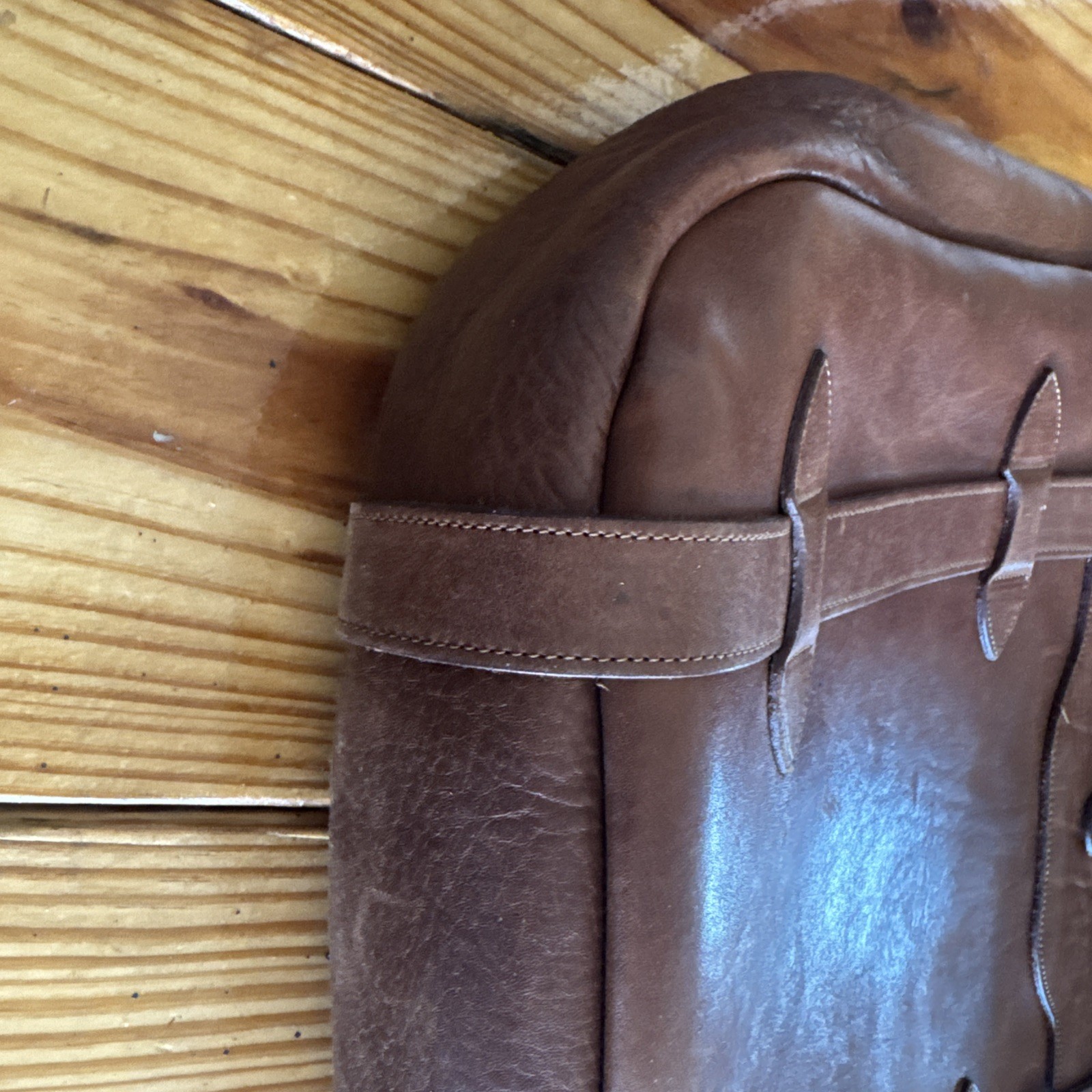 Colonel Littleton No. 83 Book Bag Vintage Brown Used (See Description)