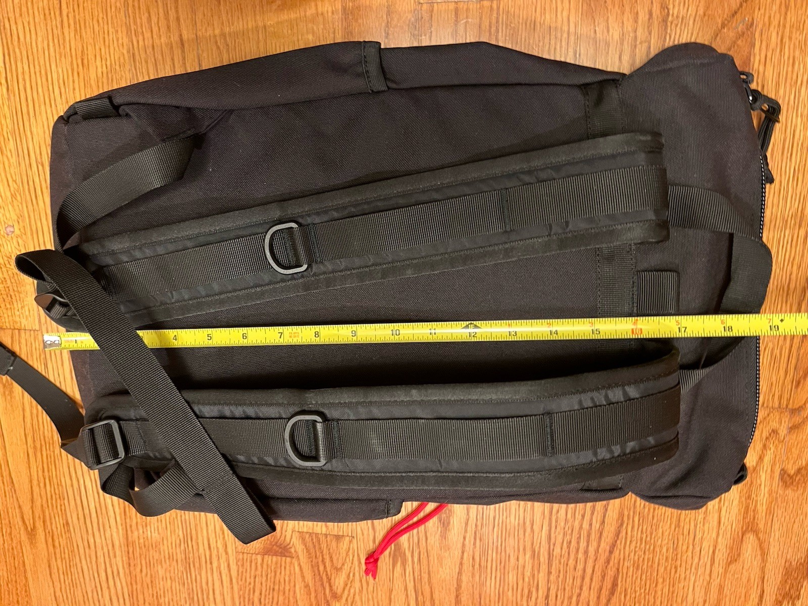 Topo Designs Y-Pack Laptop BACKPACK Black Google App Logo Flap Bag Tote Travel