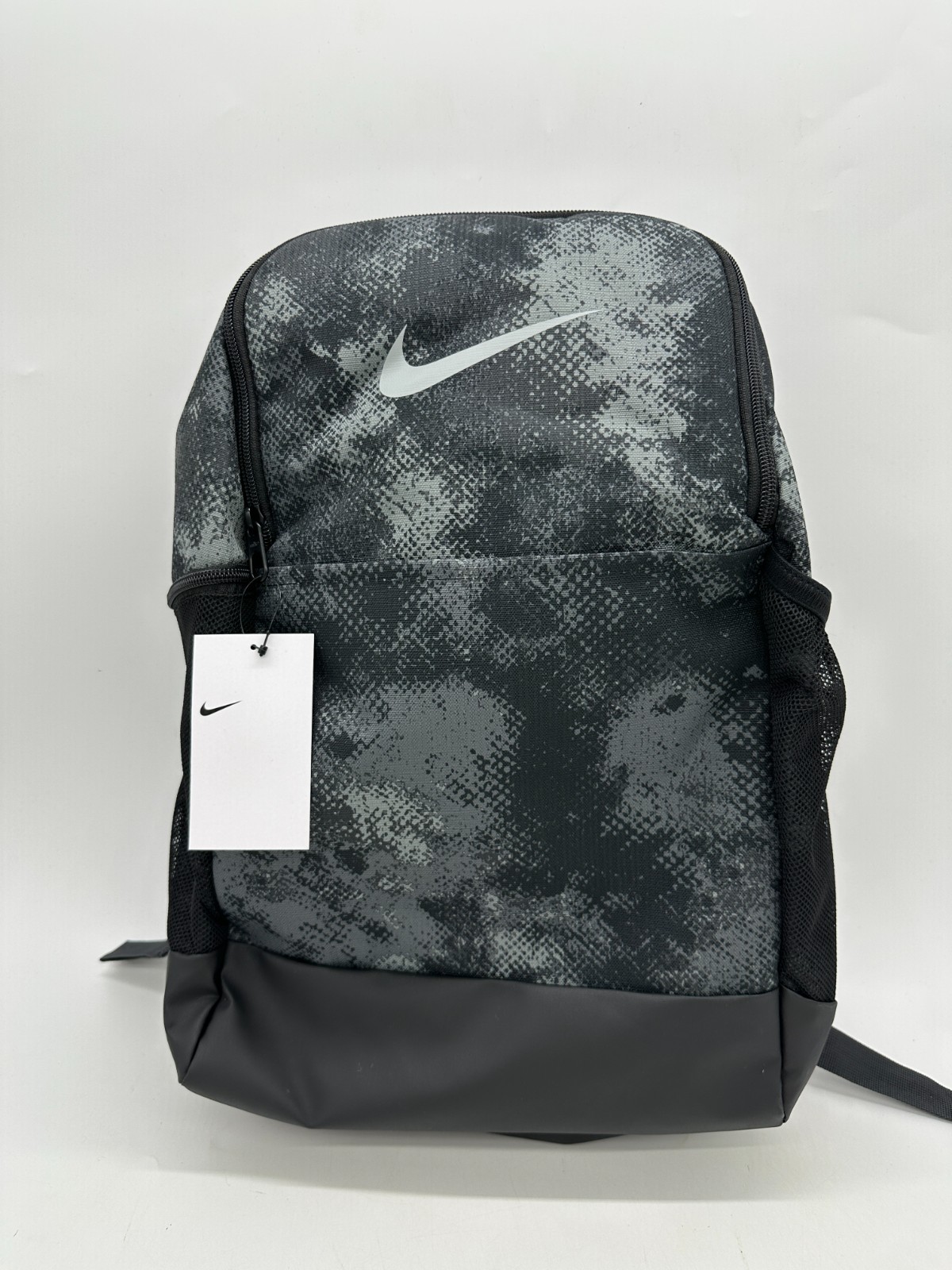 Nike Brasilia Backpack Camo Black 24L School Gym Bag FZ2608 068