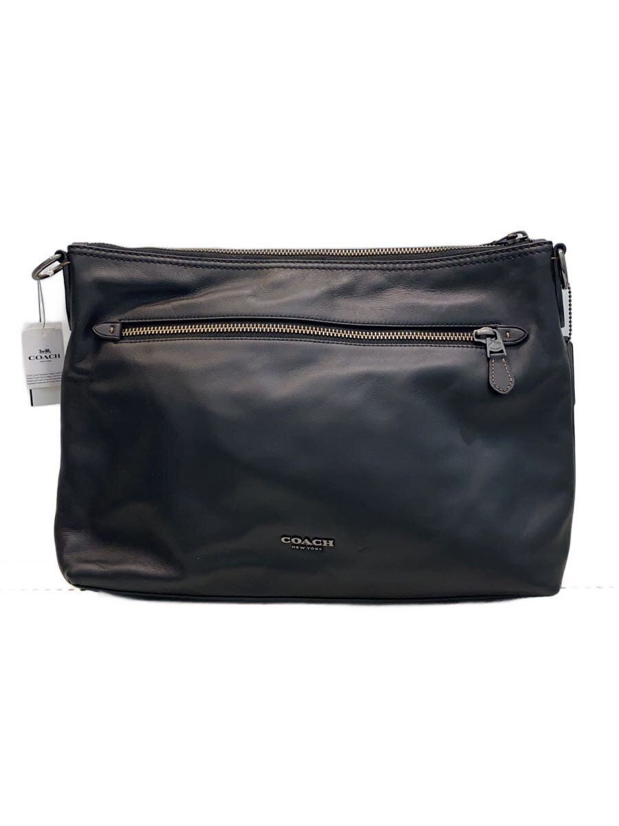 Coach Shoulder Bag Rayon Blk Used