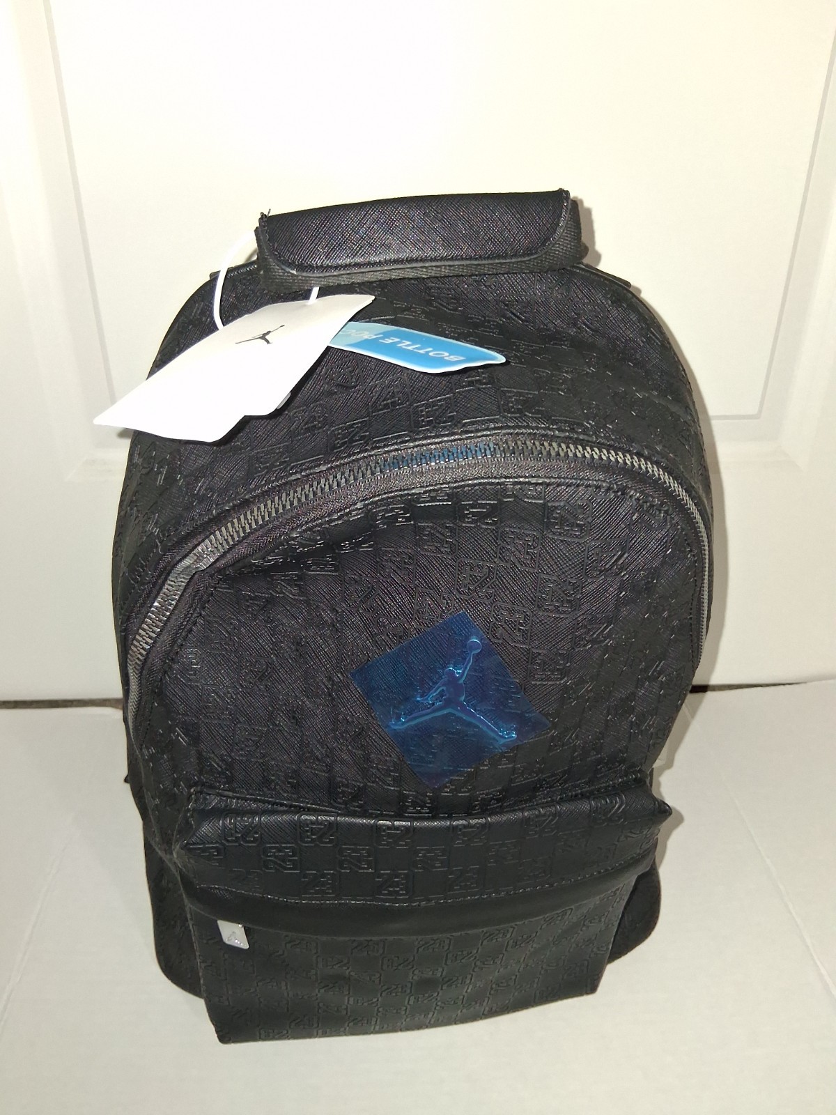 New Authentic Jordan Monogram Jumpman Backpack Black Leather