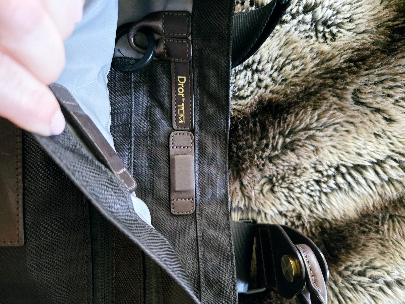 TUMI Dror Messenger Crossbody Bag Brown