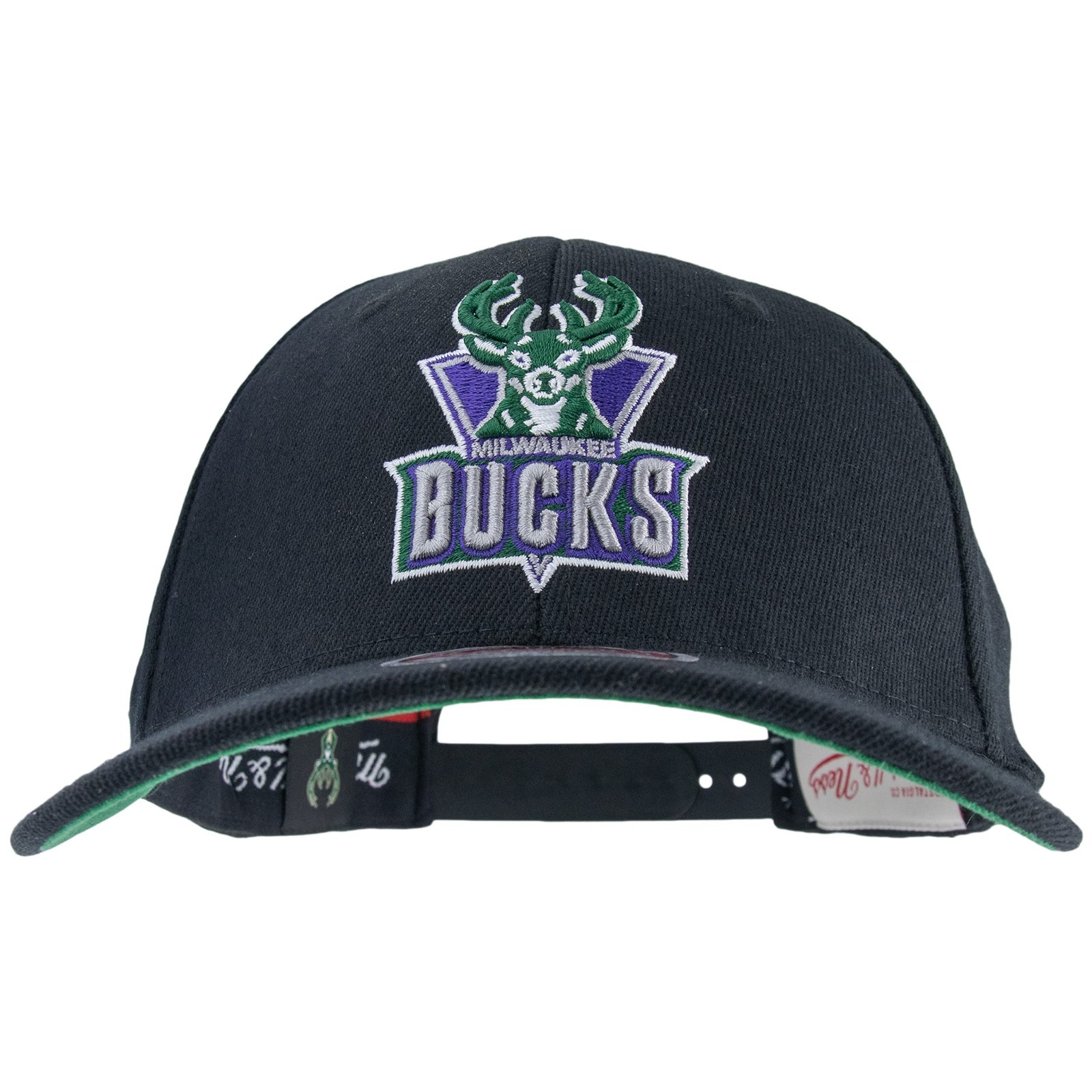 MITCHELL & NESS NBA TEAM LOGO HIGH CROWN SNAPBACK – MILWAUKEE BUCKS