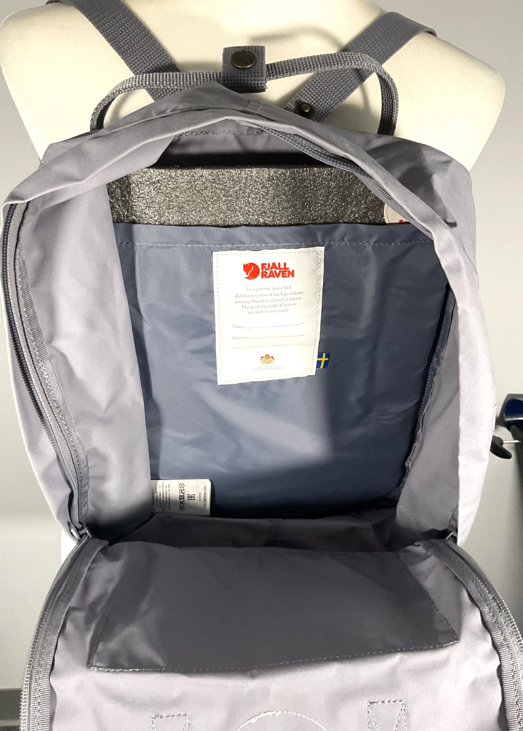 Fjallraven Kanken 23510 Flint Grey Backpack NWT