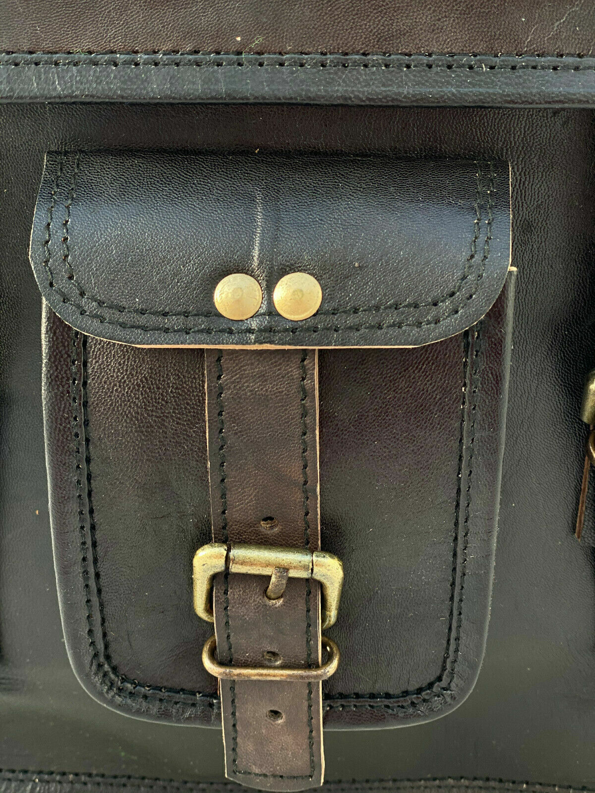 Leather messenger laptop satchel handmade vintage bag GVB Best Seller genuine