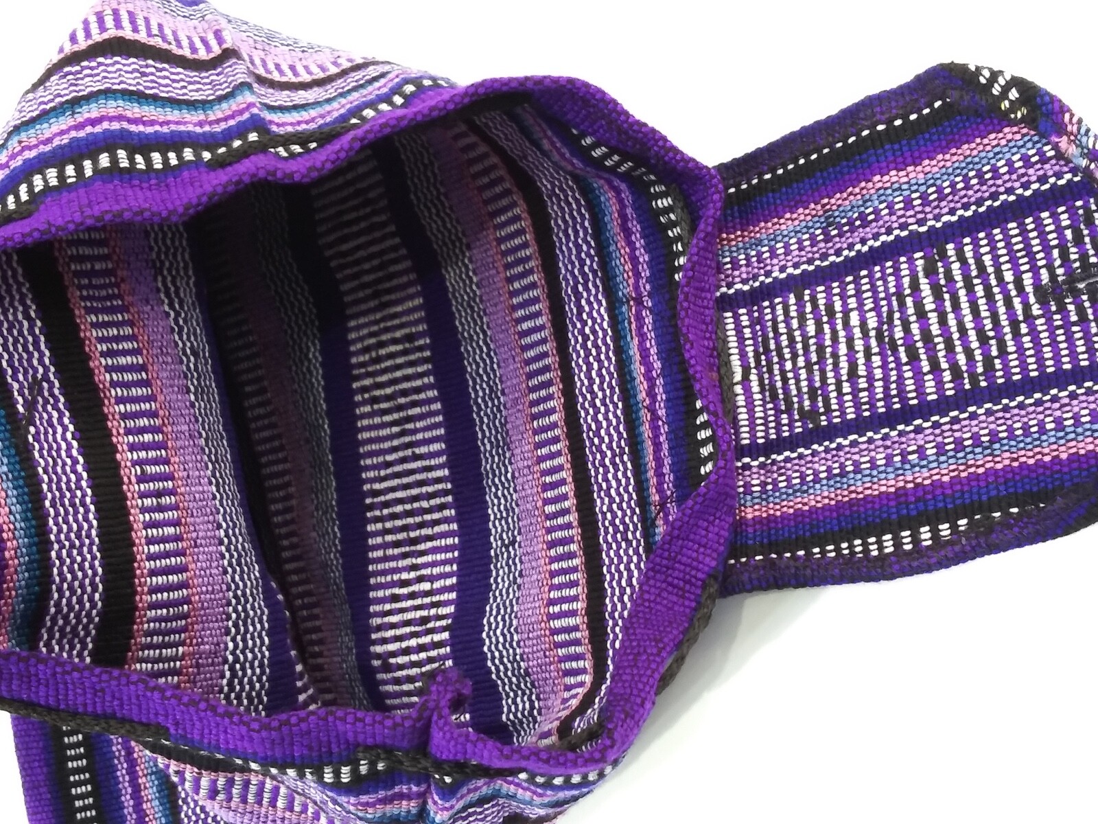 Authentic RASTA Bag Beach Hippie Baja Ethnic Backpack Made in Mexico 27