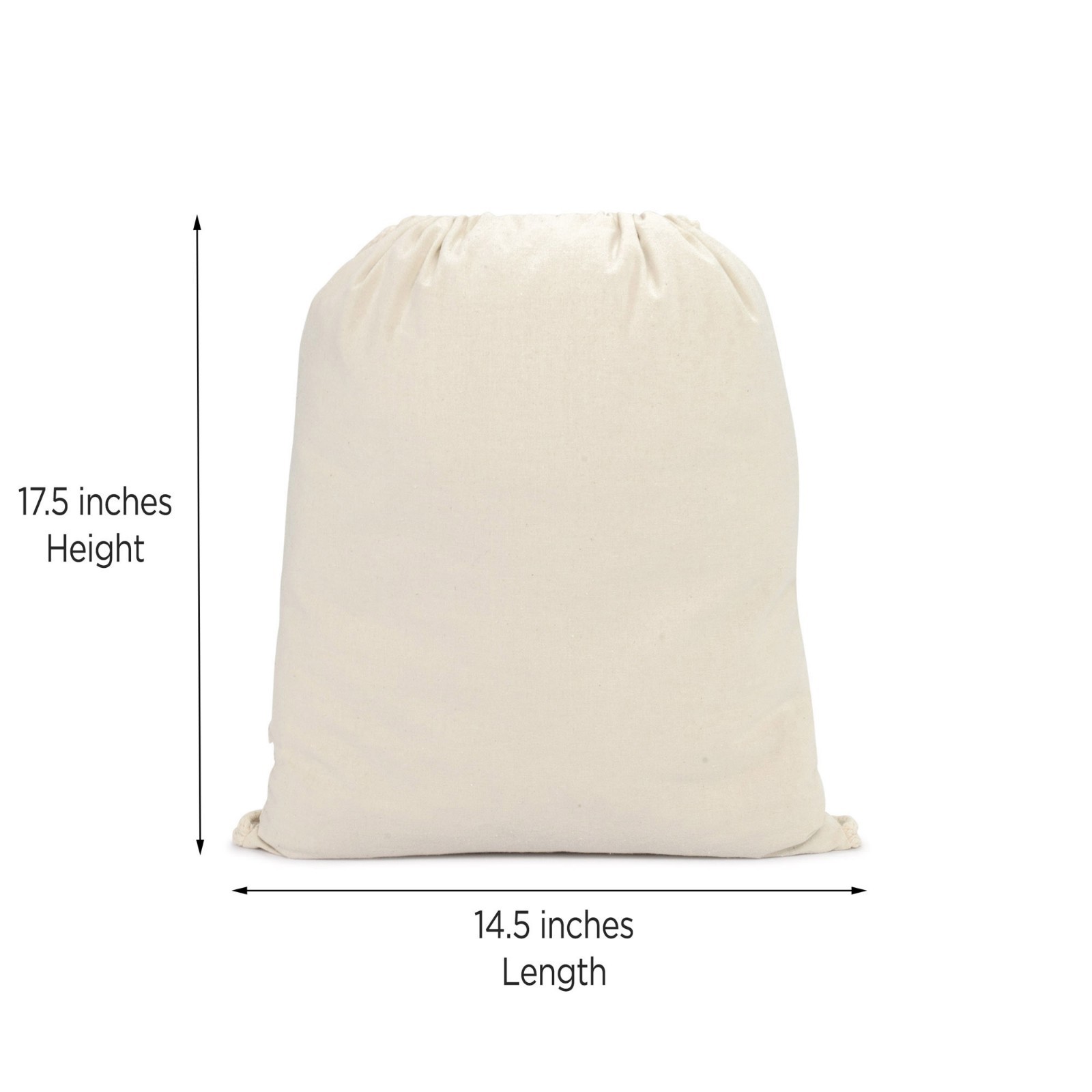 DALIX Canvas Drawstring Bag String Backpack Gym Mens Womens 2 Pack