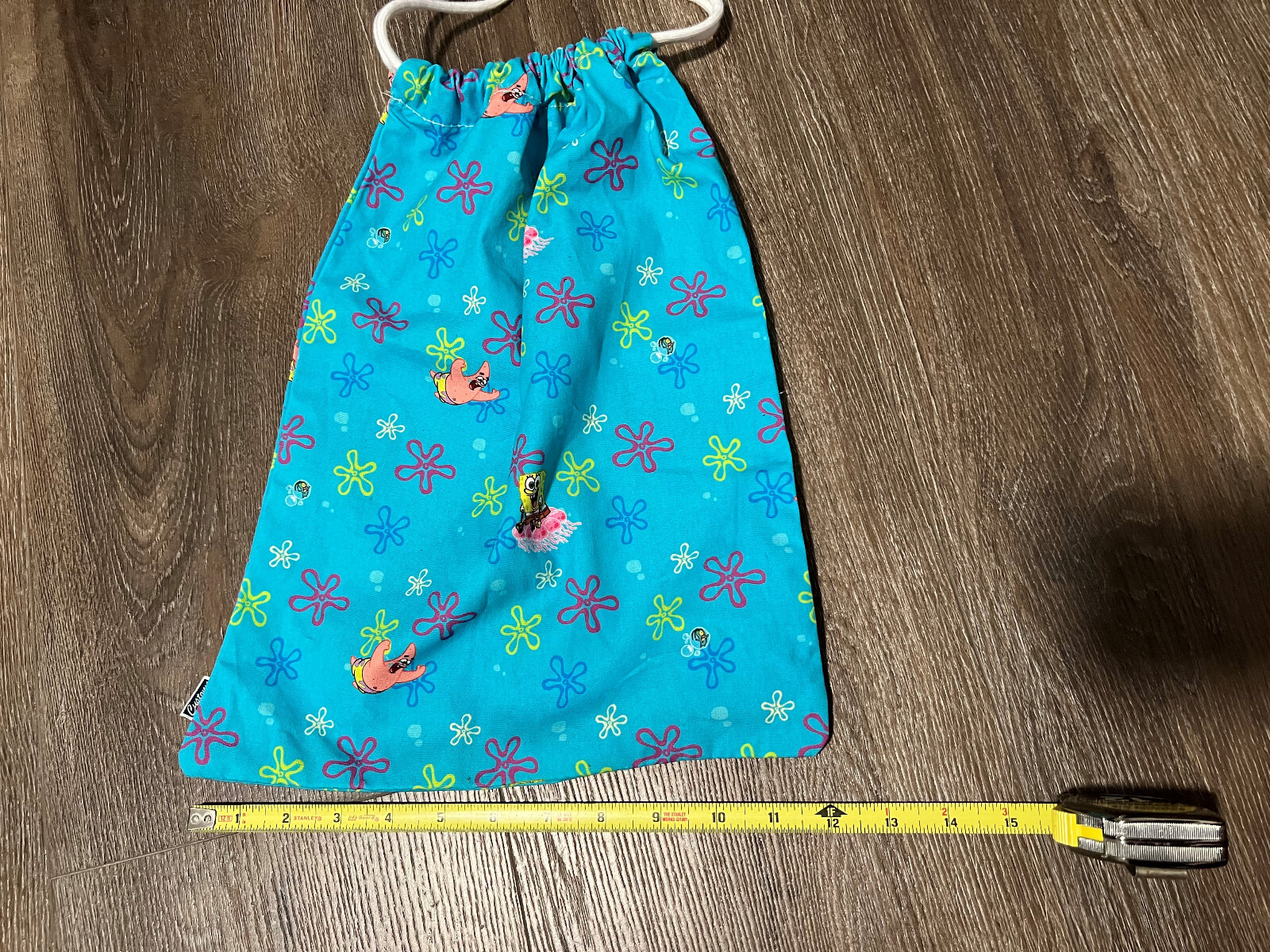 Vans Customs Spongebob Squarepants Drawstring Shoe Box Cinch Bag Patrick Lunch