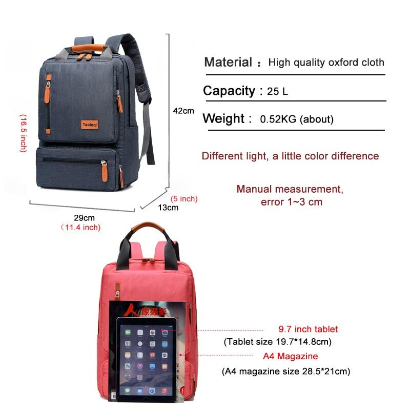 Sac à dos décontracté affaires hommes ordinateur lumière 15.6 pouces pochette