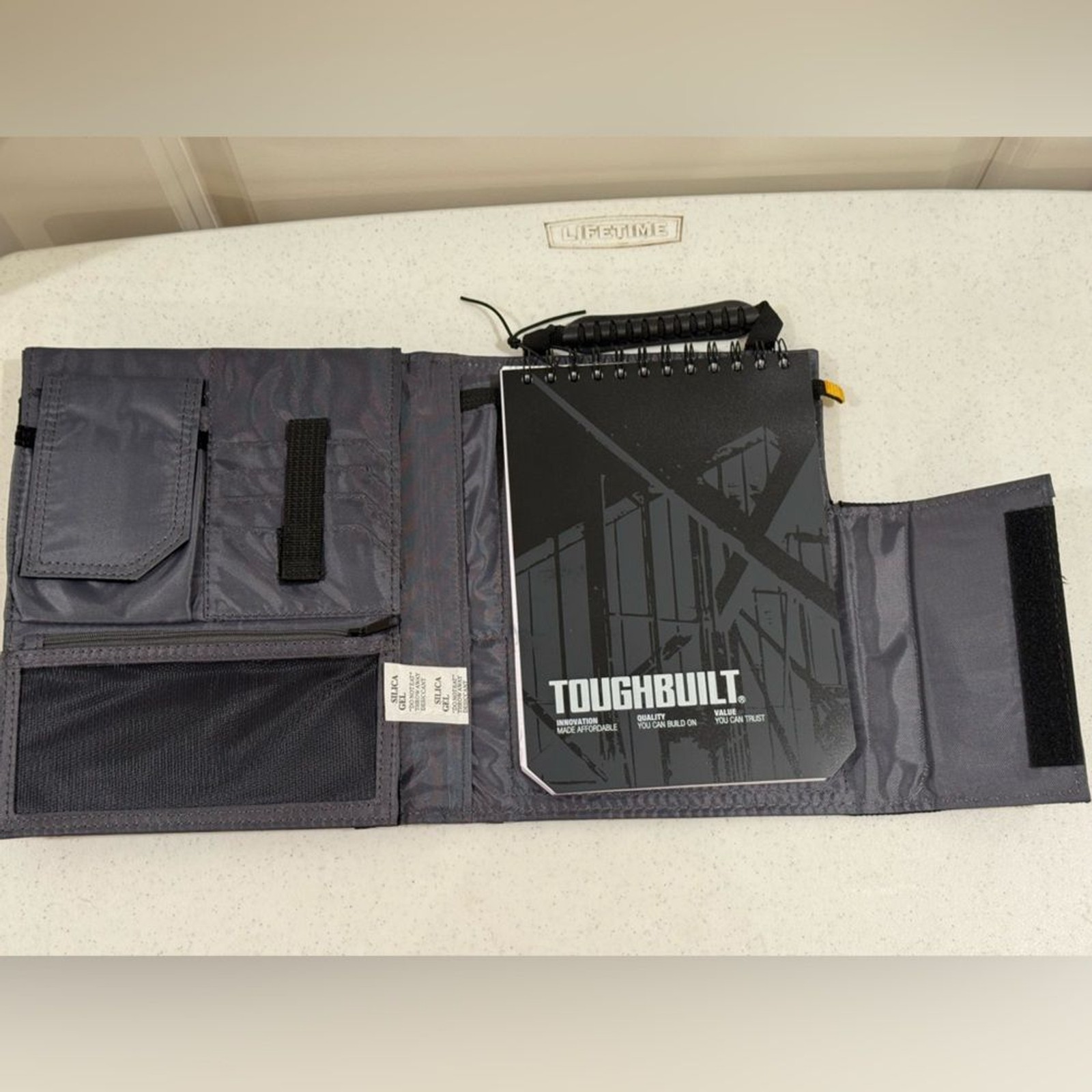 NEW ToughBuilt Black iPad Organizer + Grid Notebook ~ Model # TB -56-IP-C