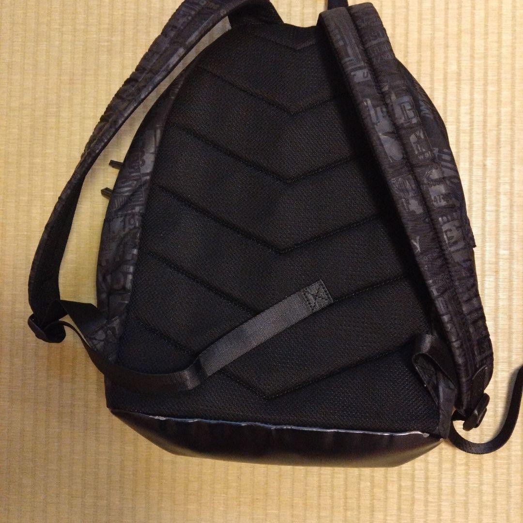 Diesel Men Black Nylon Backpack Graphic Print Luxury Casual Streetwear Italian