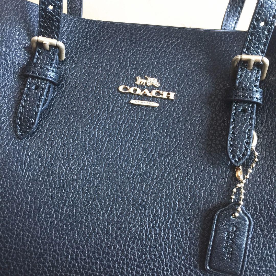 Coach C4084 Mollie Tote 25 Black 2Way Shoulder Handbag Outlet Japan