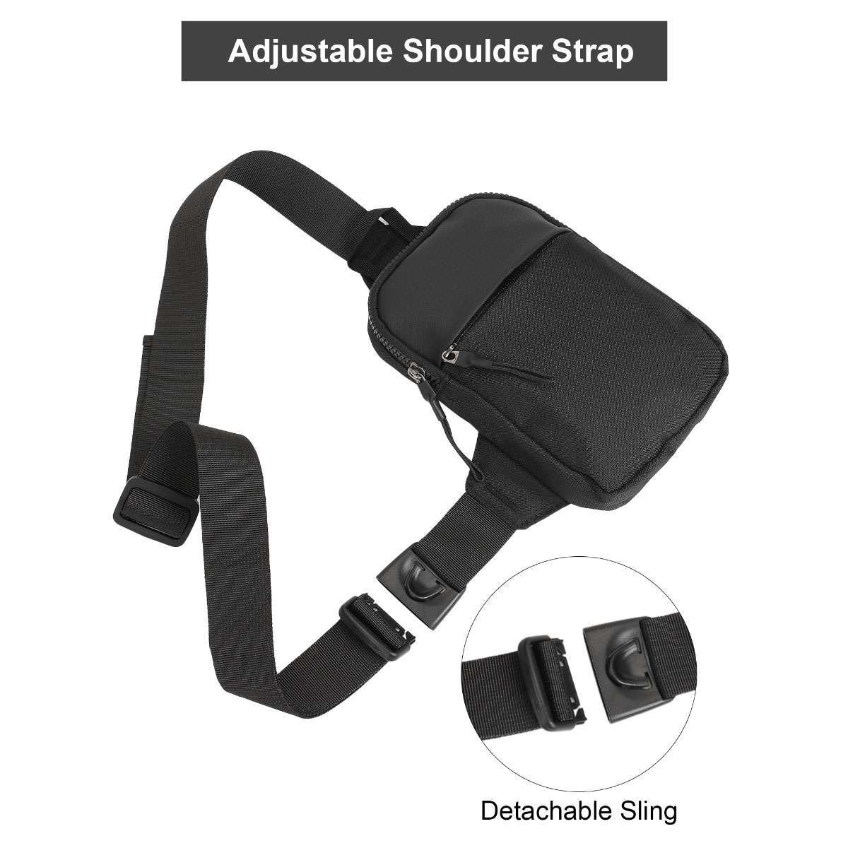 Waterproof Men Women Sling Bag Chest Cross Body Travel Sport Small Shoulder Pack