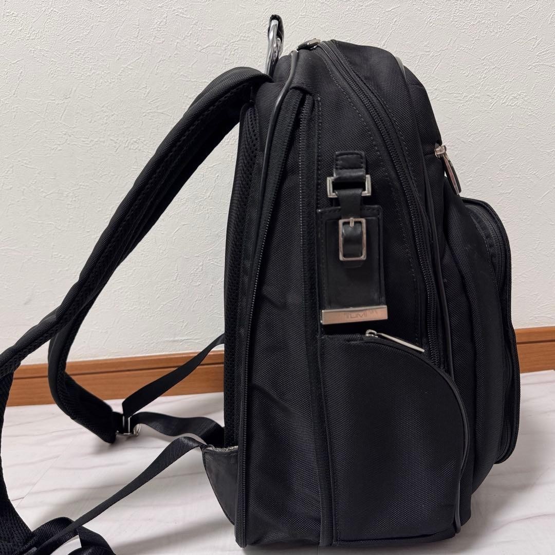 TUMI 25181D Arrive Kingsford Backpack Black Leather Nylon Business Laptop Japan