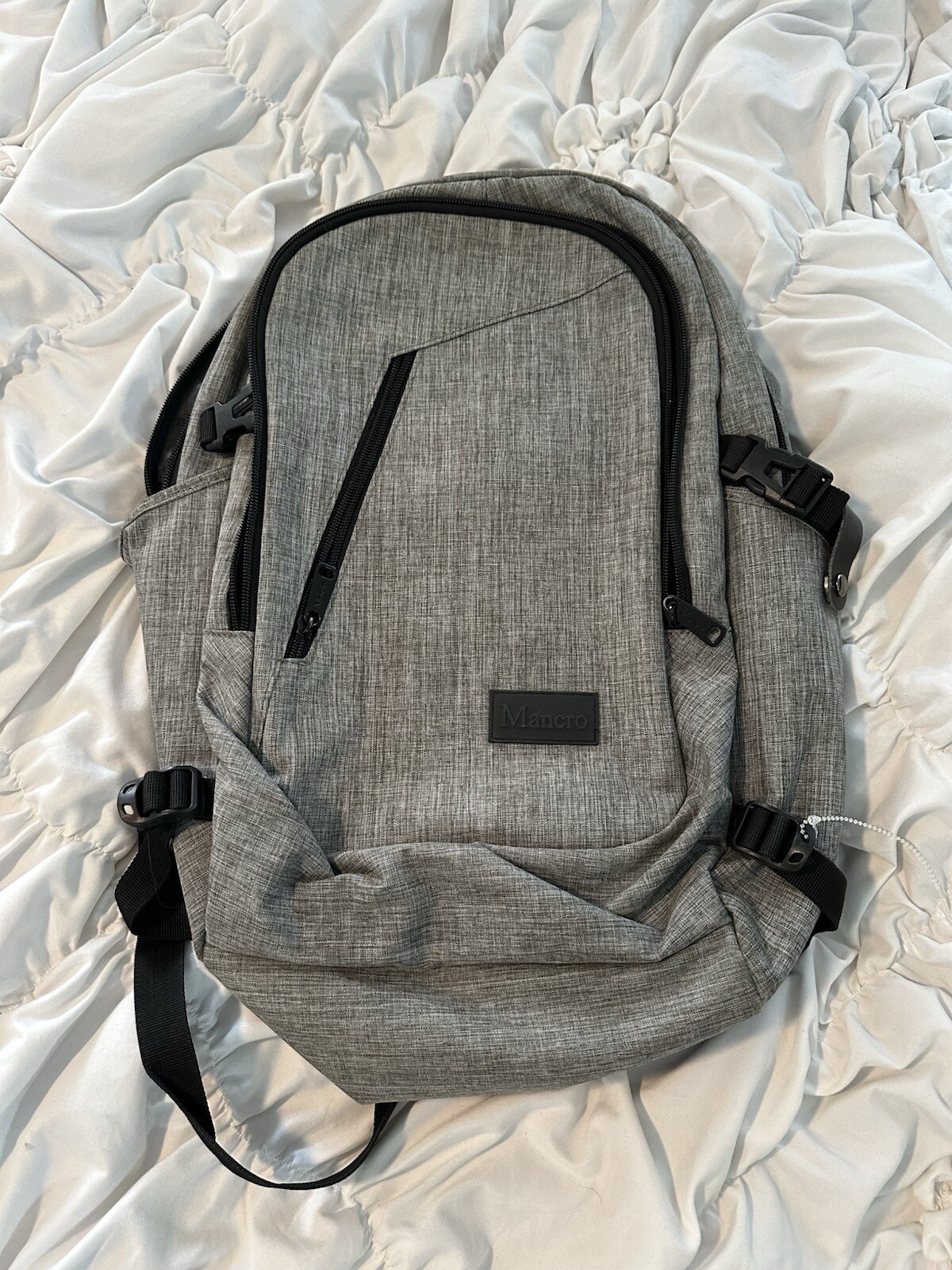 Mancro Business Water Resistant Polyester Laptop 17in Backpack With USB