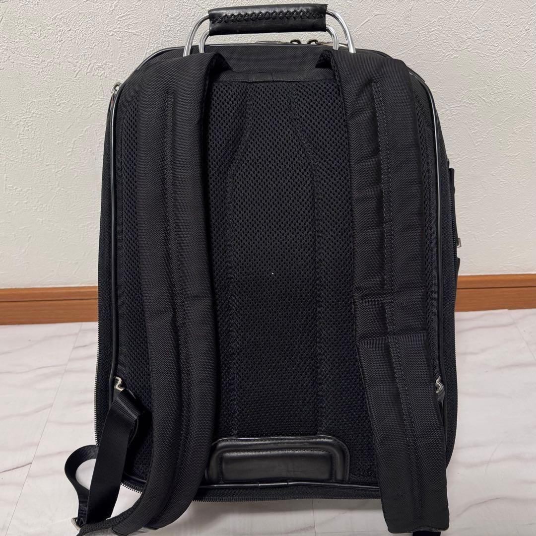 TUMI 25181D Arrive Kingsford Backpack Black Leather Nylon Business Laptop Japan