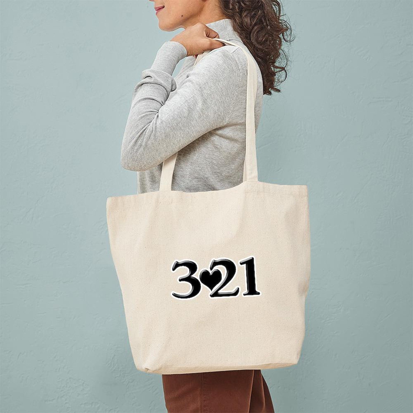 CafePress 321 Down Syndrome Awareness Day Tote Bag (1727016742)