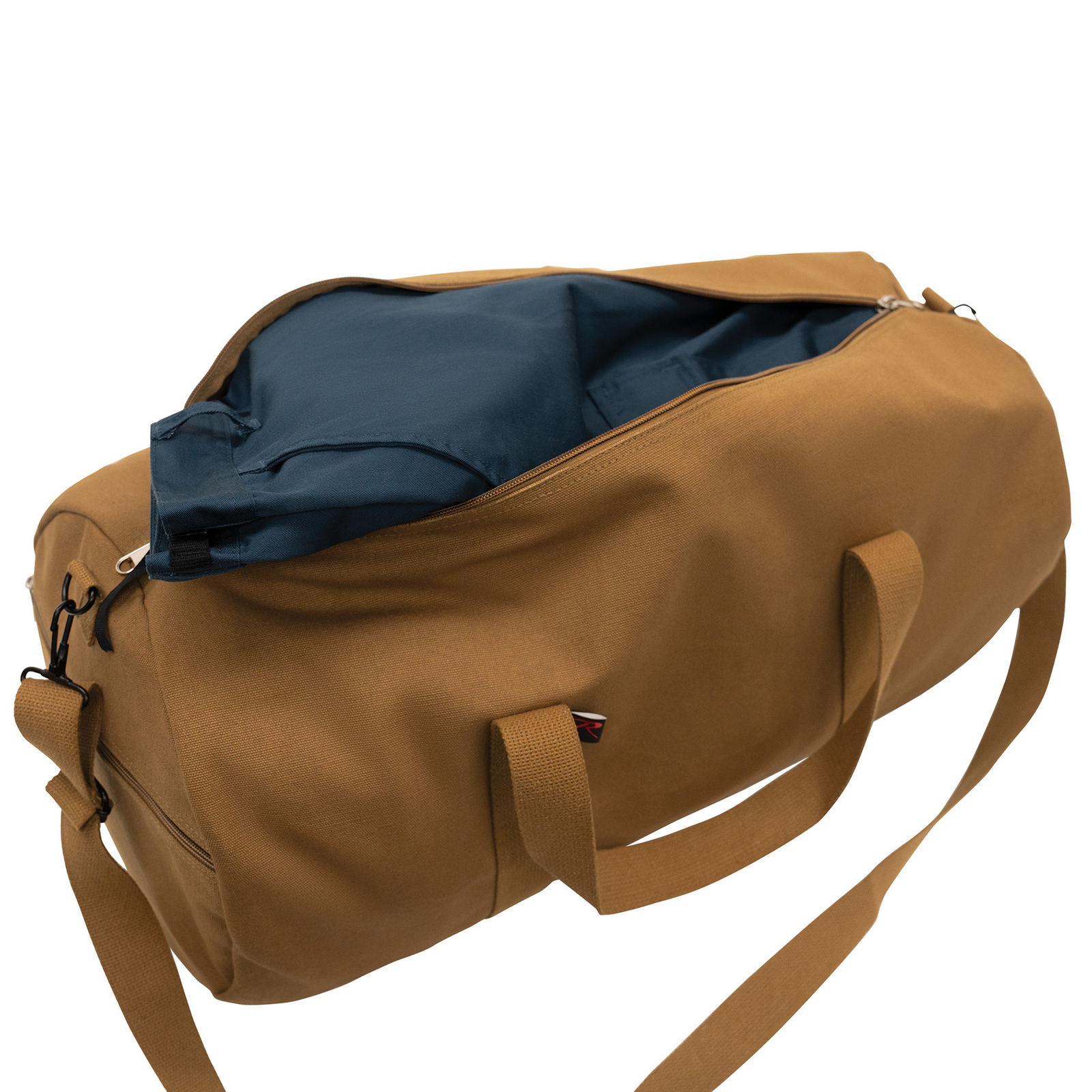 19 Inch Canvas Shoulder Duffle Bag In Work Brown – Heavyweight Travel Bag