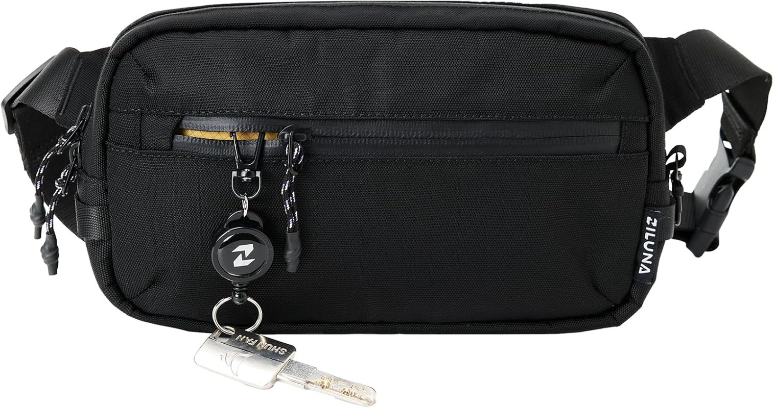 2L Sling Bag for Men & Women – Anti-Theft RFID Blocking Fanny Pack with Lockable