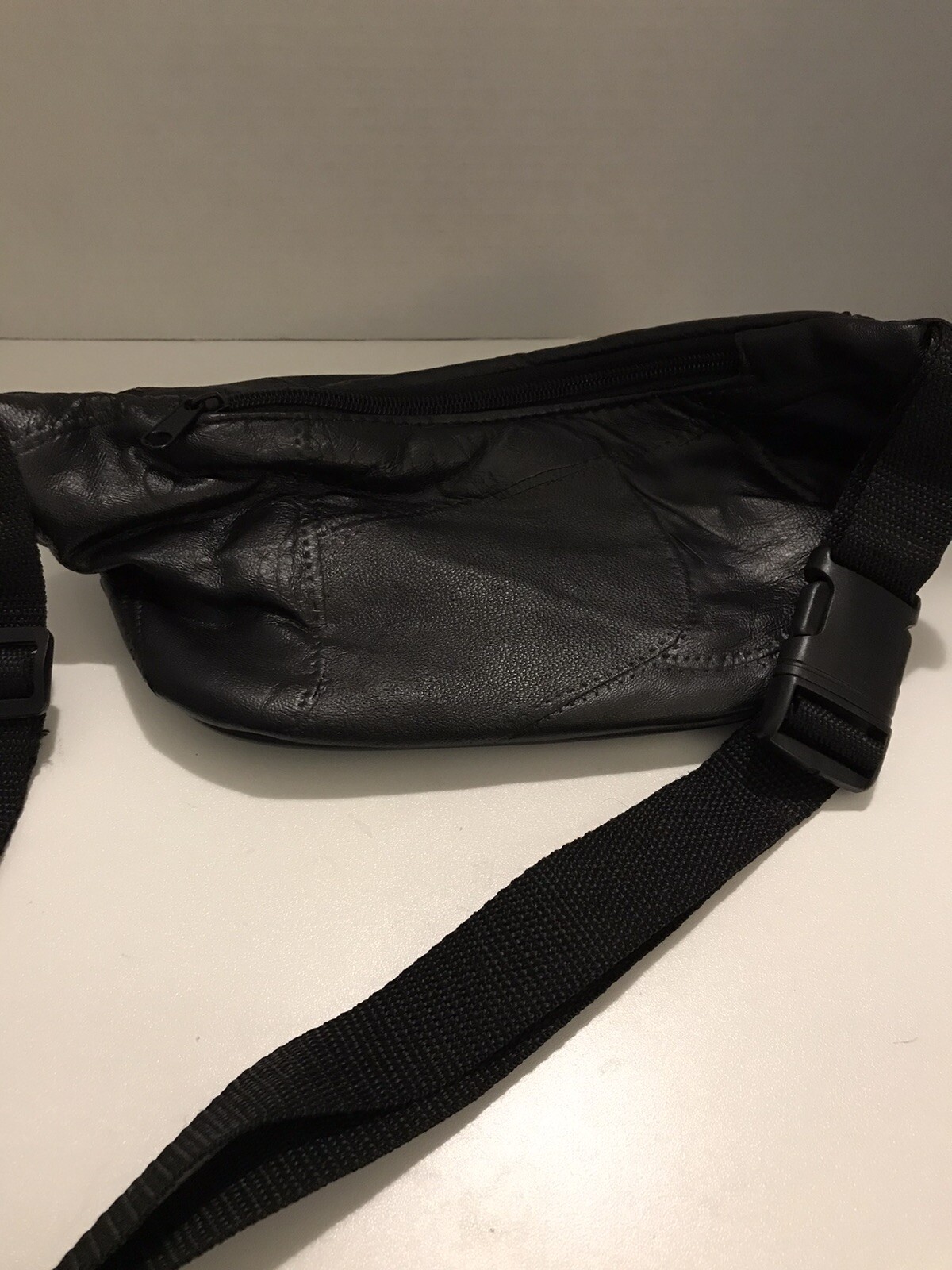 American Flag Patchwork Lambskin Fanny Pack ~ Belt Bag ~ All Zippers Work