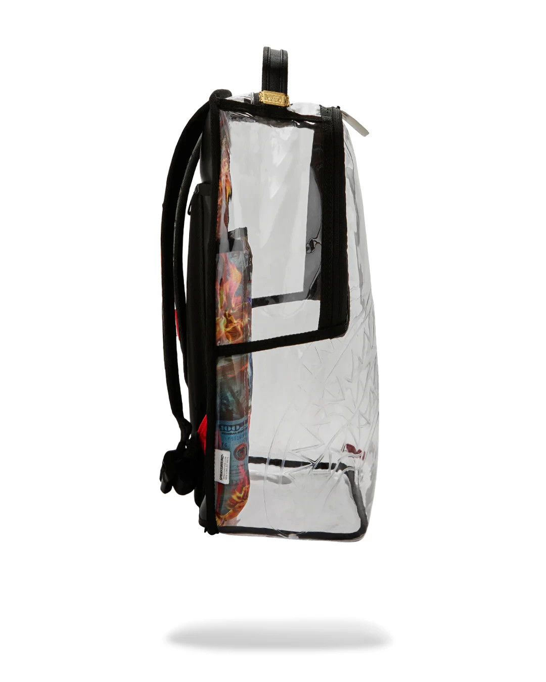 Sprayground Stay Up Clear Backpack🔥New PVC Transparent Bookbag Large School Bag
