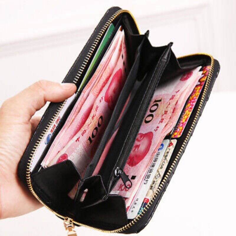 Men’s Leather Crocodile Pattern Sling Shoulder Bag Crossbody Bags Clutch Wallet