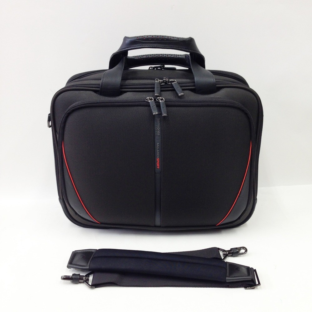 McLaren x Samsonite Black Label Briefcase Black x red