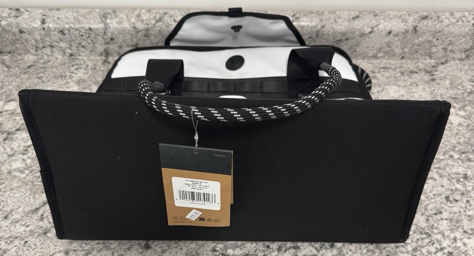 The North Face Base Camp Tote Bag Sample – TNF White/Black $175 MSRP