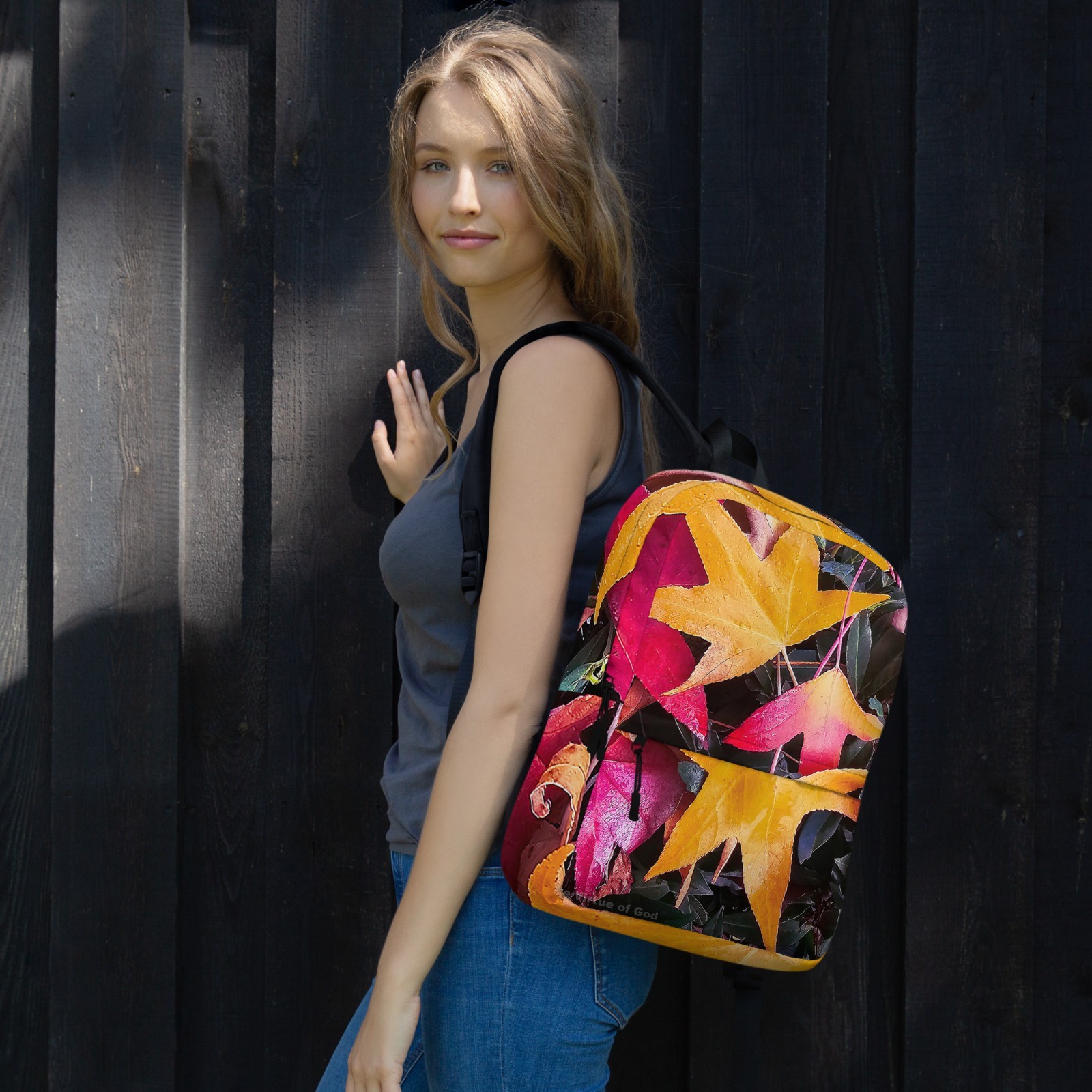 Vibrant Foliage Print 16″ Backpack Waterproof | Authentic Nature Photography