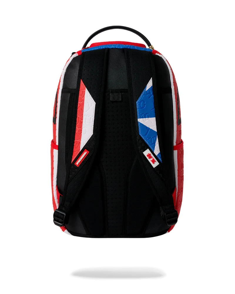 Sprayground Jon Z Puerto Rico Flag Center Shark Brand New School Backpack B9581