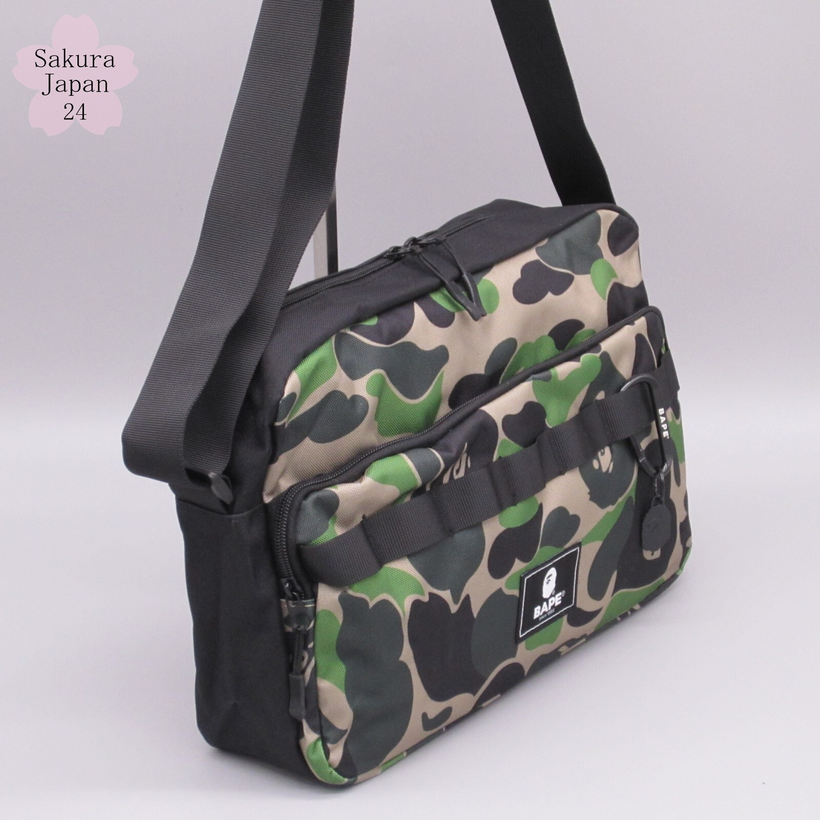 BAPE A Bathing Ape Shoulder Bag Camo Green 2021 AW & Black 2022 AW Mag Free Gift