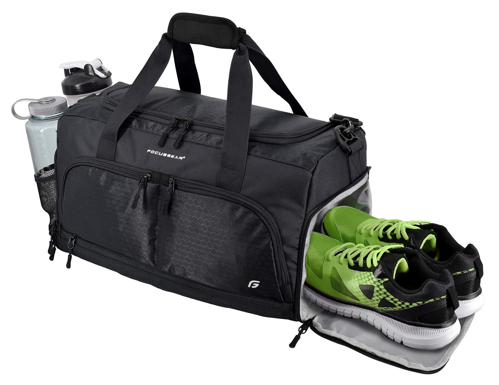 Ultimate Gym Bag 2.0: The Durable Crowdsource Designed Medium (20″), Black