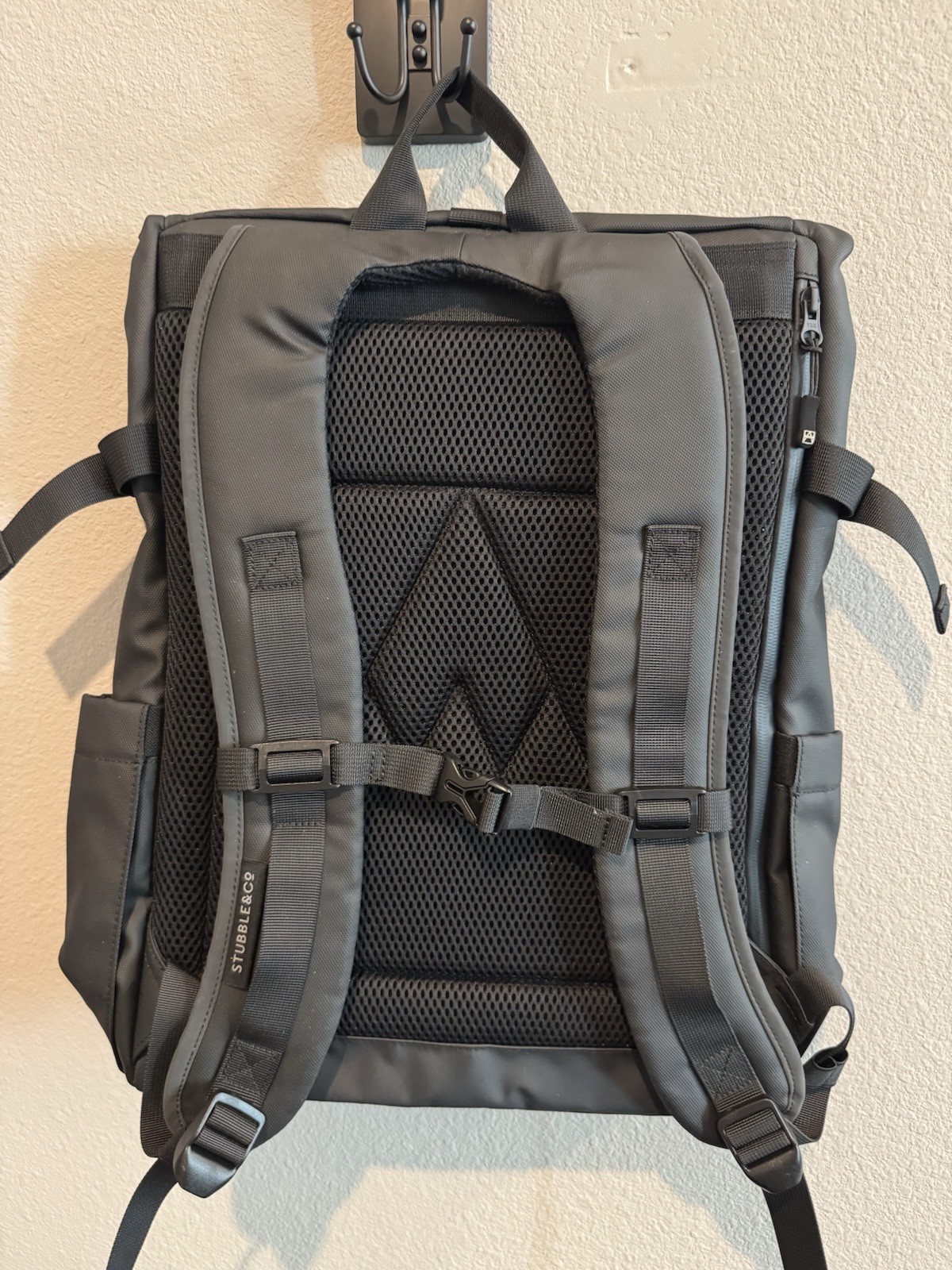 Stubble & Co The Roll Top Backpack in Black RTM3 20L