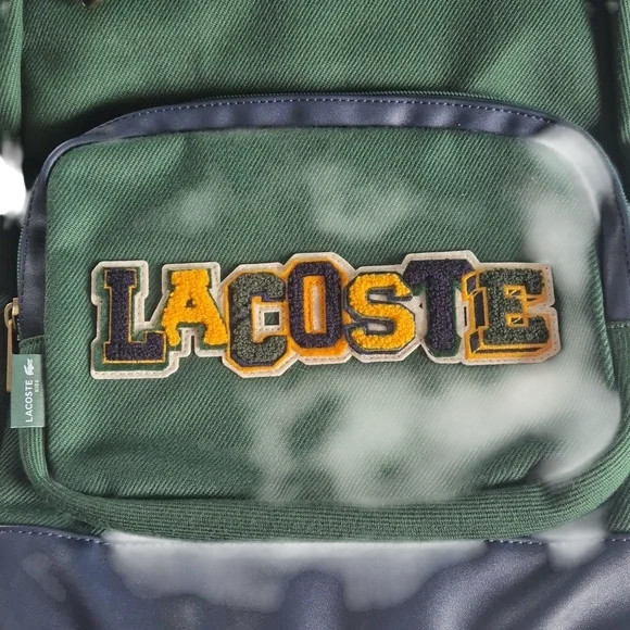 LACOSTE Men/Kids Varsity Logo Backpack Bag (Size 15L) (9A6219-F9W)
