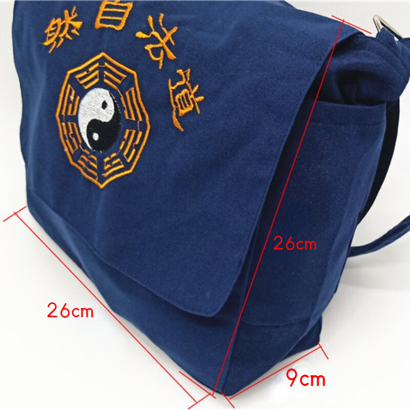 Chinese Embroidery Canvas Bag Handbag Taoist Bag Shoulder Bag Tai Chi Bagua