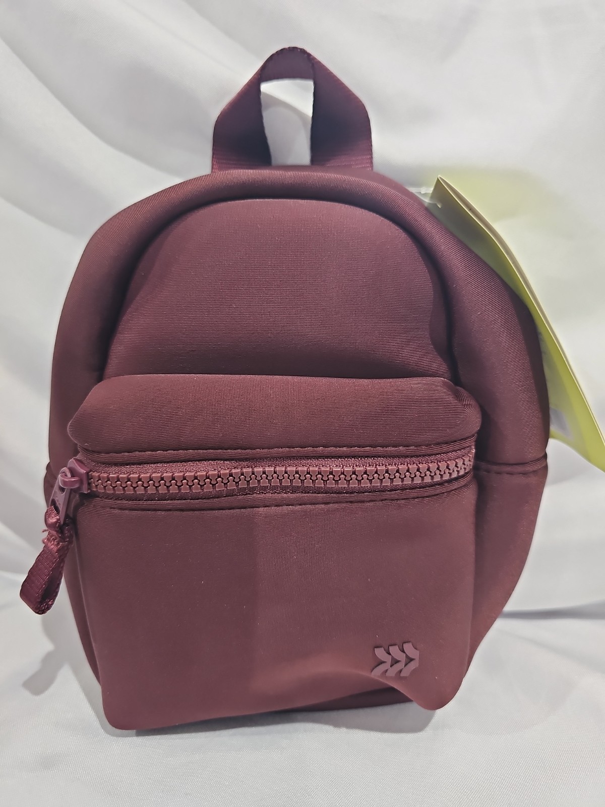 NWT All In Motion 14L Faux Neoprene Backpack Burgundy Maroon Mini School Bag ⬜️