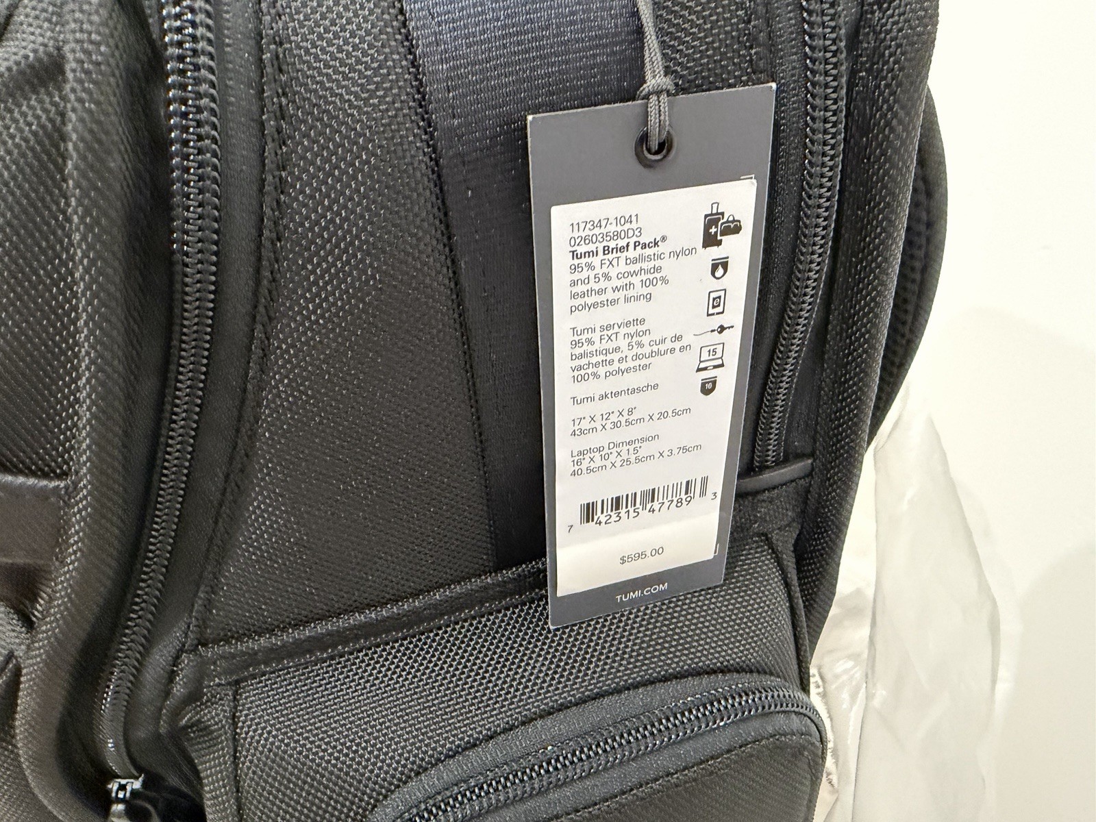 Tumi Alpha 3 Brief Pack Black