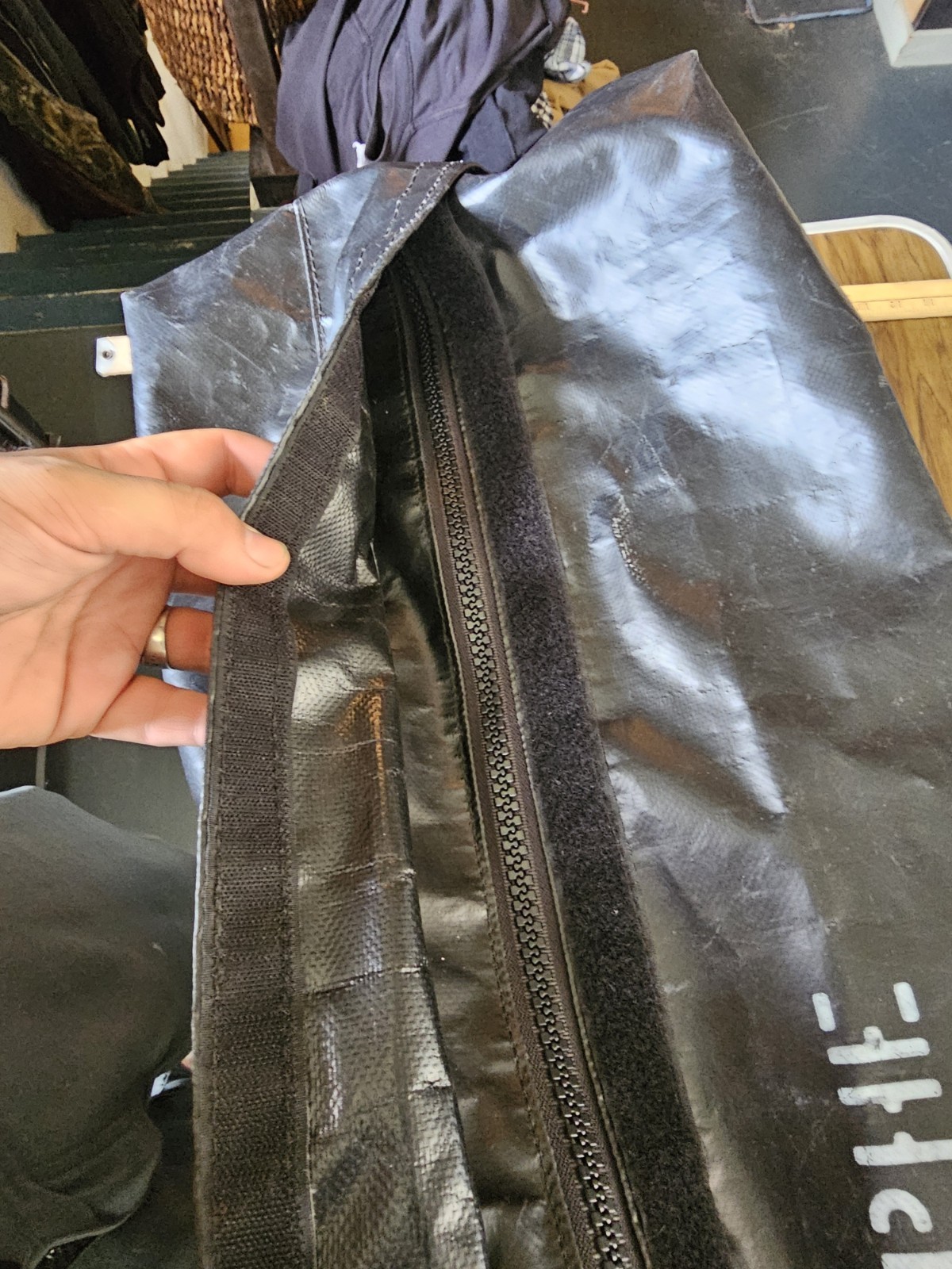 Tuff Bag M-3 Large Black Waterproof Vinyl Bag Offshore Hunting Camping 12x12x30