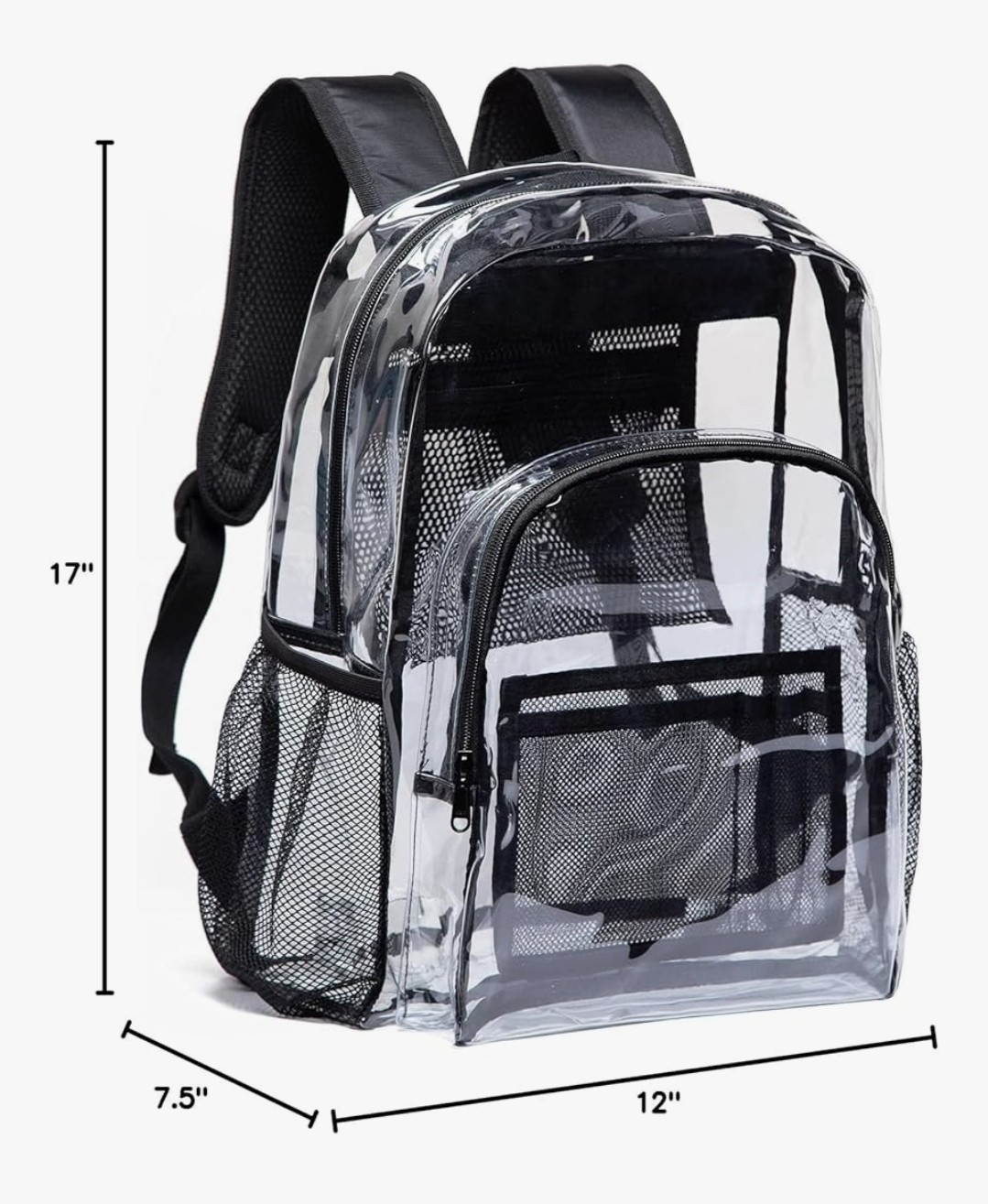 Vorspack Clear Backpack Heavy Duty – Large Transparent Bookbag