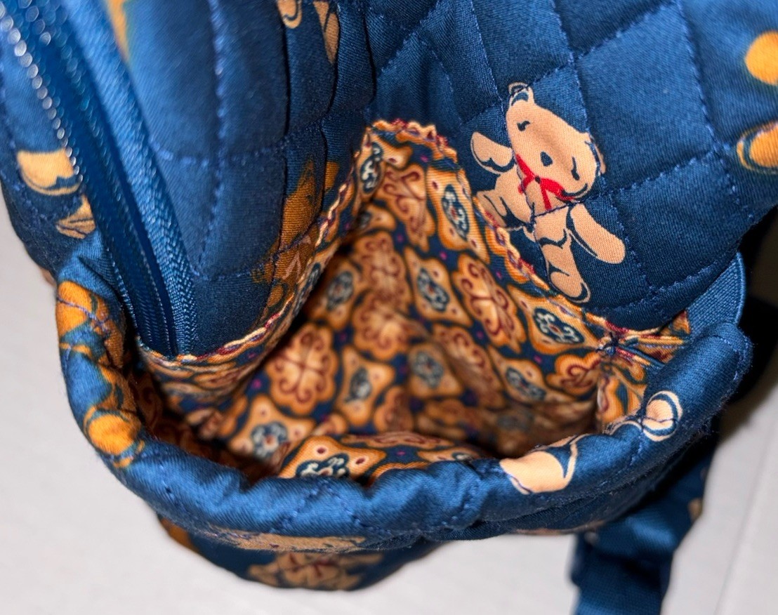 Vera Bradley Cotton Bancroft Backpack Bunch of Bears Teddy Bears NWT