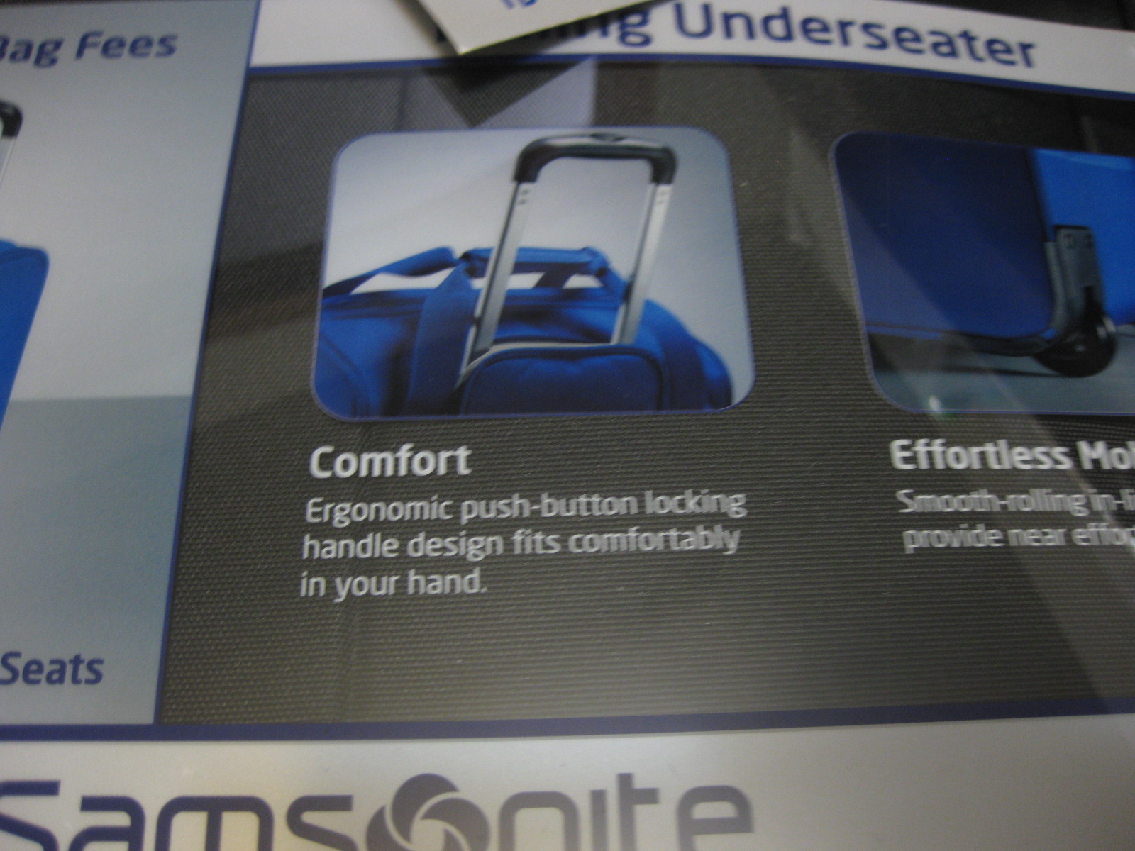 NEW Samsonite 732611041 ROLLING UNDERSEATER FITS UNDER MOST AIRLINE SEATS