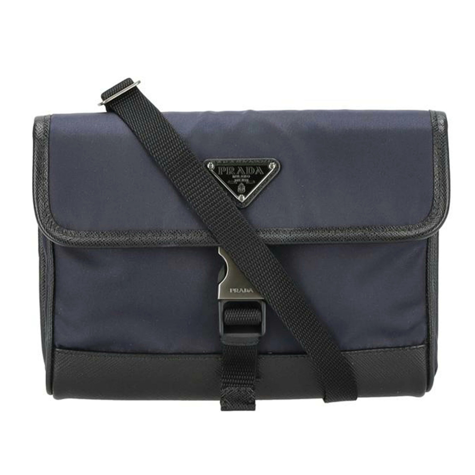 PRADA Re Nylon Saffiano Leather Shoulder Bag 2Zh108 A Rank 91 Used