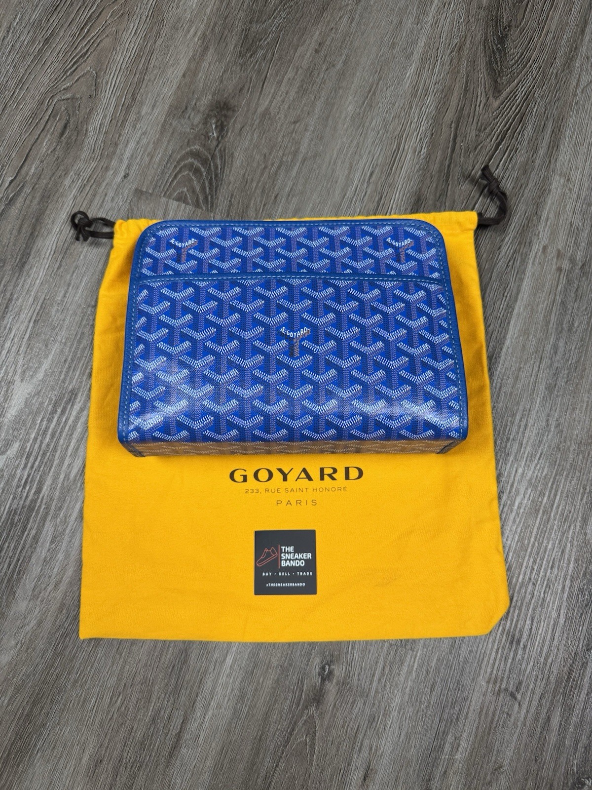 Goyard Jouvence Toiletry Bag MM Sky Blue