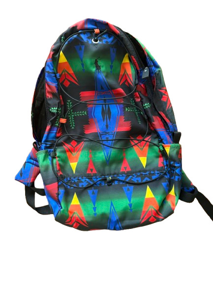 Polo Ralph Lauren Aztec Southwestern Native Retro Beacon Pattern Travel Backpack